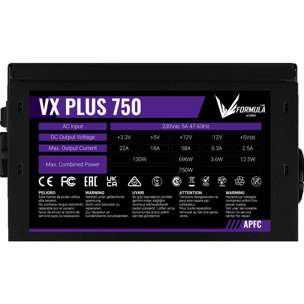 Блок питания Formula VX-750 PLUS, 750 Вт детальное изображение - 5