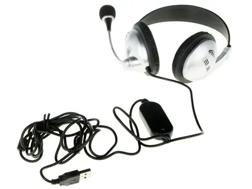 Проводные наушники Ritmix RH-533 USB, Серебристый детальное изображение - 6
