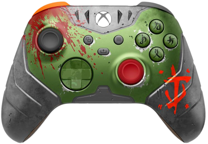Геймпад Microsoft Xbox Wireless Controller – DOOM: The Dark Ages Limited Edition, Зеленый/Серый №1