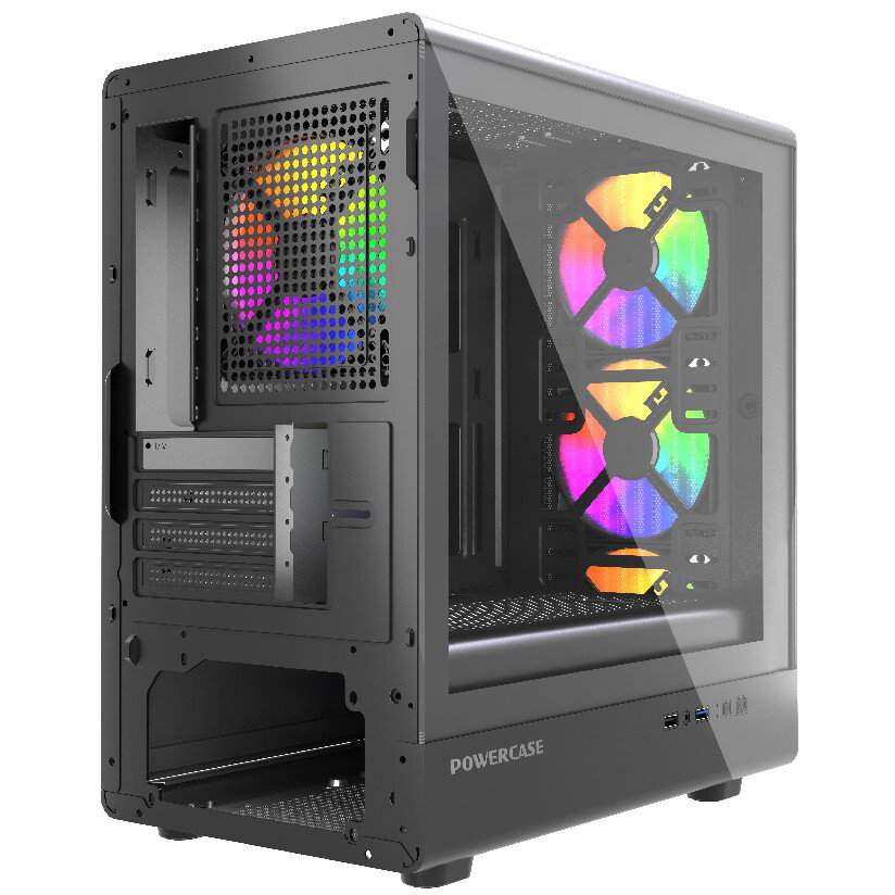 Корпус Powercase Mistral Micro C4B ARGB, Черный детальное изображение - 6