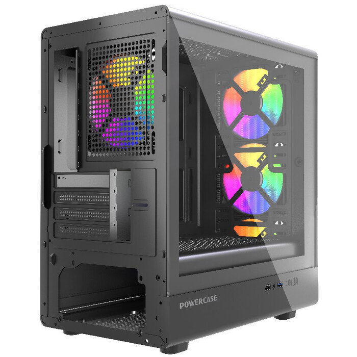 Корпус Powercase Mistral Micro C4B ARGB, Черный №6