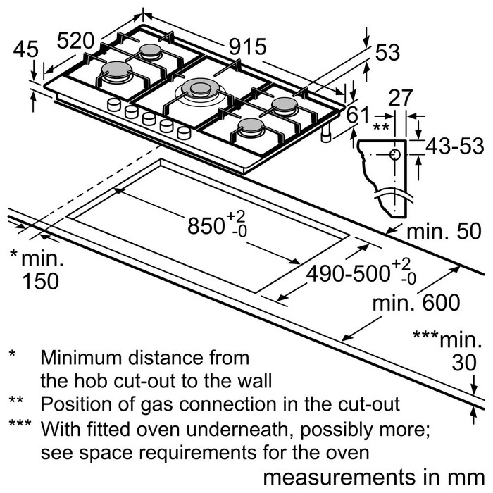 Варочная поверхность Bosch PCR 9A5 B90, Нержавейка №7
