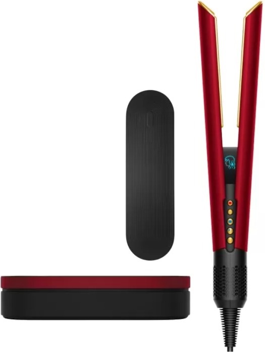 Выпрямитель для волос  Dyson Airstrait HT01, Red Velvet с кейсом, Красный детальное изображение - 3