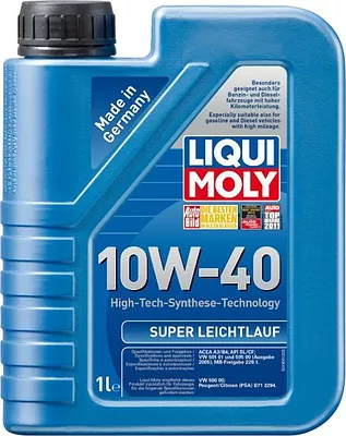 Моторное масло Liqui Moly Super Leichtlauf 10W-40, 1928, 1 л  детальное изображение - 1