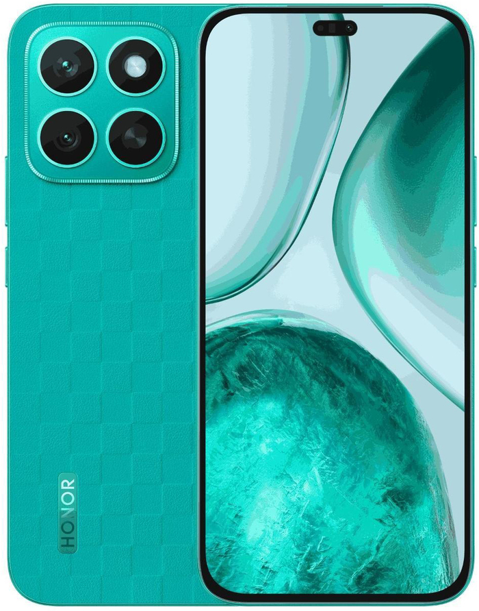 Смартфон Honor X8c 6/128 Гб, Бирюзовый зеленый, Dual nano-SIM №1