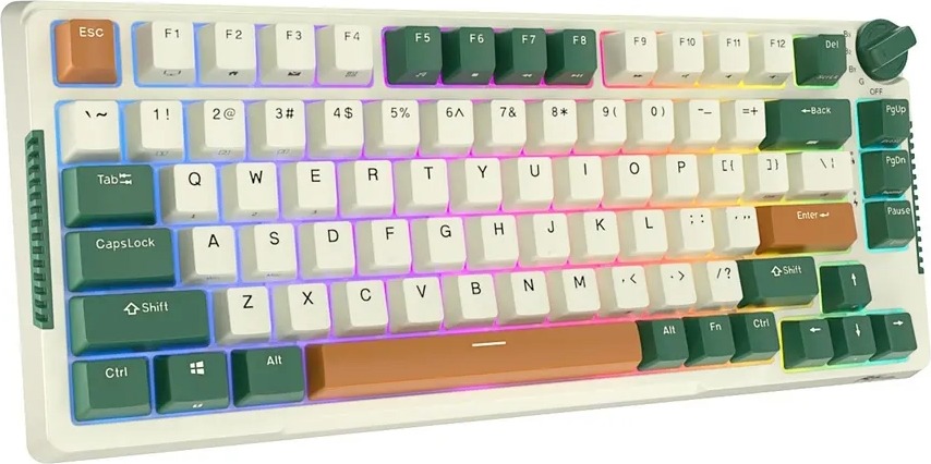 Клавиатура Royal Kludge RKH81 Timing Machine, Sky Cyan Switch, Зеленый детальное изображение - 5