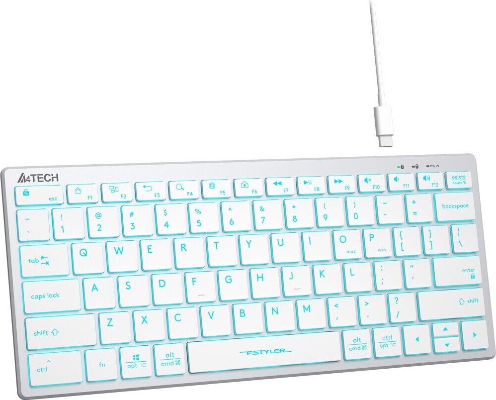 Клавиатура A4Tech Fstyler FX61, Белый детальное изображение - 3