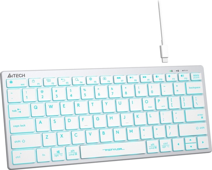 Клавиатура A4Tech Fstyler FX61, Белый №3