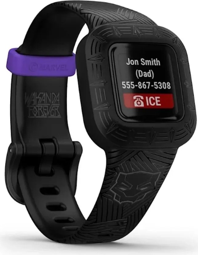 Фитнес-браслет детский Garmin Vivofit JR 3 Marvel, 14 мм, Черный детальное изображение - 2
