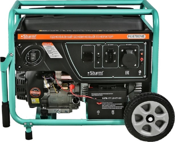 Генератор бензиновый Sturm PG8780NE, 7.5 кВт, Зеленый детальное изображение - 2