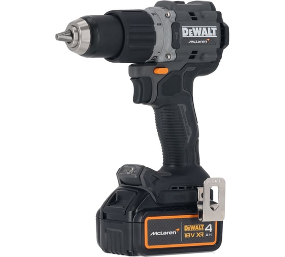 Ударная дрель-шуруповерт Dewalt McLaren Limited Edition DCD85MM2T, 2000 об/мин, 4 Ач и ЗУ, в кейсе TSTAK DCD85MM2T-QW, 2 акб, 90 Нм, 18 В детальное изображение - 2