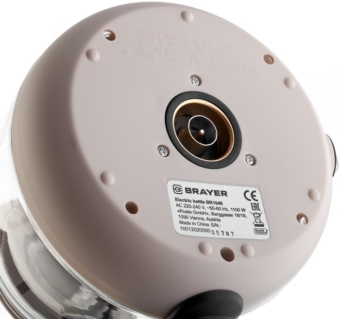 Электрический чайник Brayer BR1046 1 л, Бежевый №7
