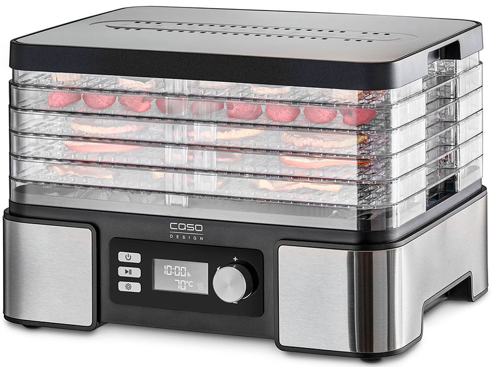 Сушилка для овощей и фруктов Caso DH 450, 450 Вт, Серебристый детальное изображение - 2