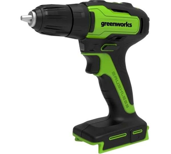 Аккумуляторная дрель-шуруповерт GreenWorks GD24DD35 3704007, 24 В, 35 Нм, 2 А·ч  детальное изображение - 1