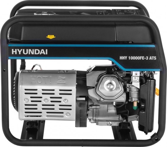 Генератор бензиновый HYUNDAI HHY 10000FE-3 ATS, 7.5 кВт, Черный детальное изображение - 5