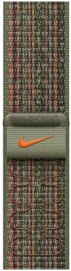 Умные часы Apple Watch Series 9 Midnight Aluminum Case with Nike Sport Band Sequoia/Orange, 41 mm, Секвойя/Оранжевый детальное изображение - 2