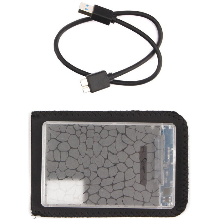 Внешний корпус для HDD Gembird EE2-U3S-32P, Прозрачный  №2