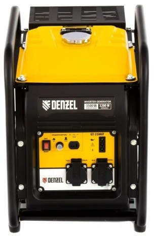 Генератор бензиновый Denzel GT-3500iF 94705, 3.2 кВт, Желтый детальное изображение - 5