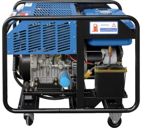 Генератор дизельный с воздушным охлаждением ТСС SDG 10000EH3A 100138, открытый, 10 кВт, Синий детальное изображение - 4