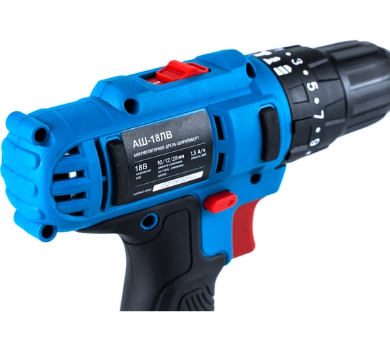 Аккумуляторная дрель-шуруповерт WorkMaster АШ-18ЛВ, 18 В, 28 Нм, 1,5 А·ч детальное изображение - 31