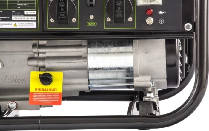 Генератор бензиновый СИБРТЕХ БС-2500 94542, 2.2 кВт, Зеленый №9