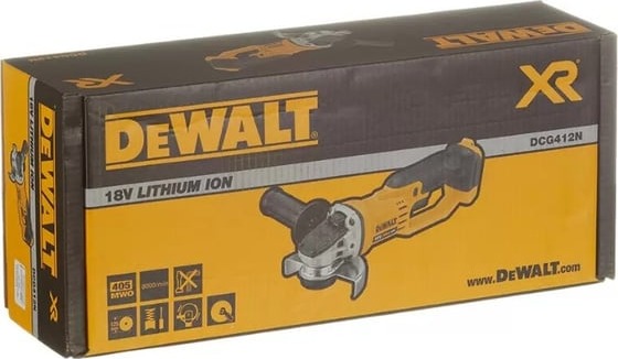 Угловая аккумуляторная шлифмашина Dewalt DCG412N-XJ, 125 мм, 7000 об/мин, 405 Вт детальное изображение - 7
