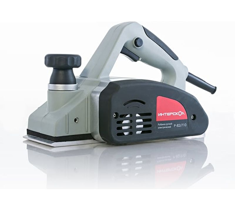 Электрический рубанок Интерскол Р-82/710 + подарок 50.1.0.20, 710 Вт,  Серый детальное изображение - 3