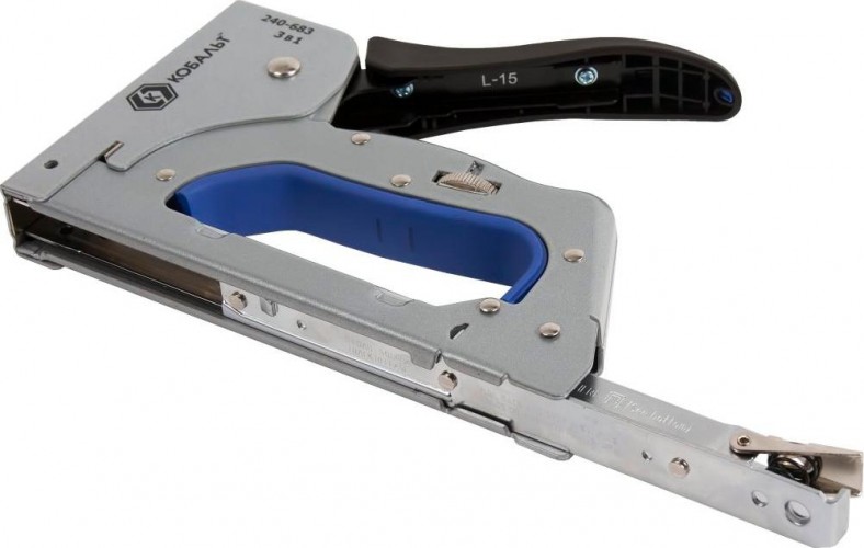 Скобозабиватель ручной Кобальт 240-683 механический 3 в 1 6-14 мм, тип 53, шпильки, гвозд детальное изображение - 2
