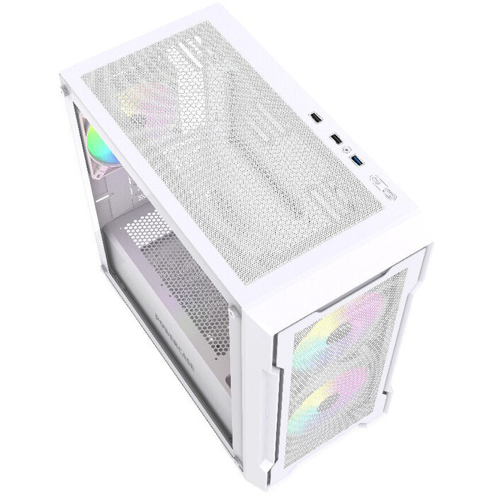 Корпус Powercase Mistral Micro X3W ARGB, Белый №6