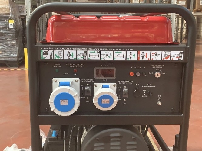 Генератор бензиновый ENERGO E15000EAX 000034195, 12 кВт, Красный детальное изображение - 4