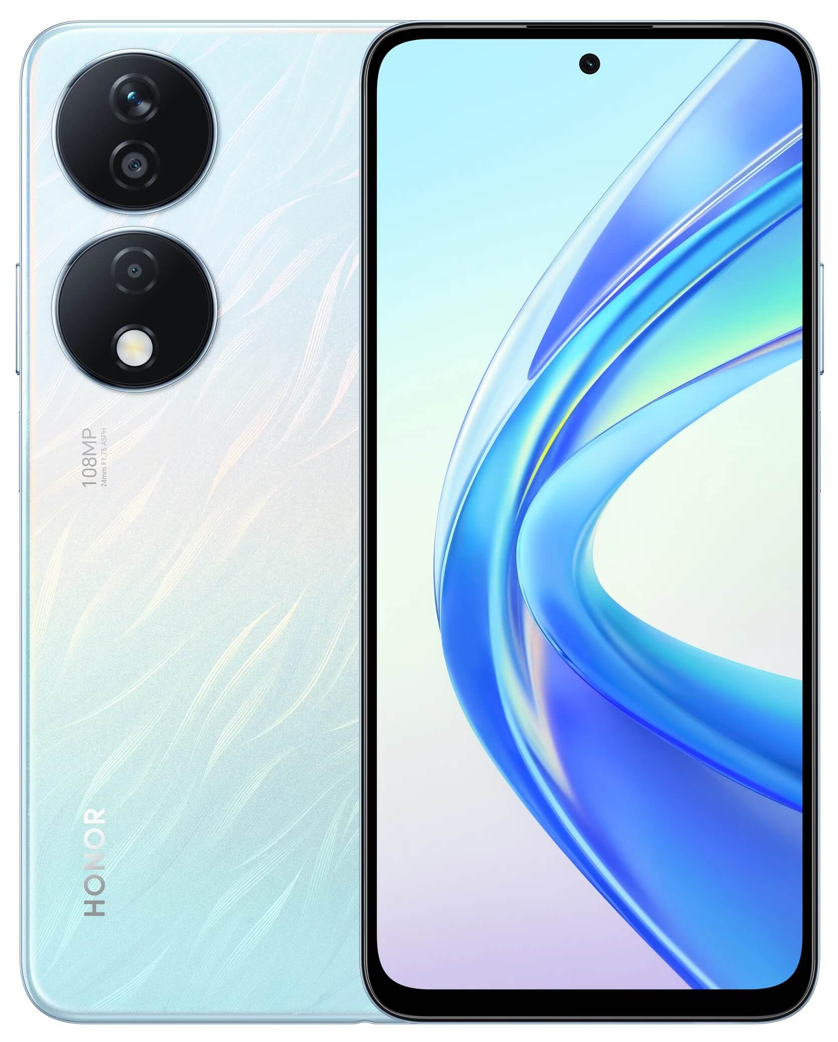 Смартфон Honor X7b 128 Гб, Переливающийся серебристый, Dual nano SIM детальное изображение - 1