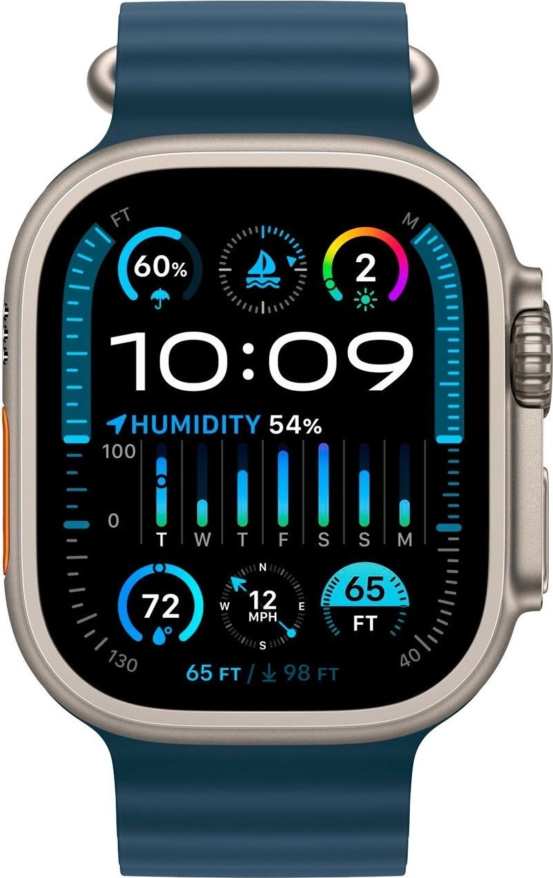 Смарт часы Apple Watch Ultra 49 мм, Синий, Ocean Band детальное изображение - 2
