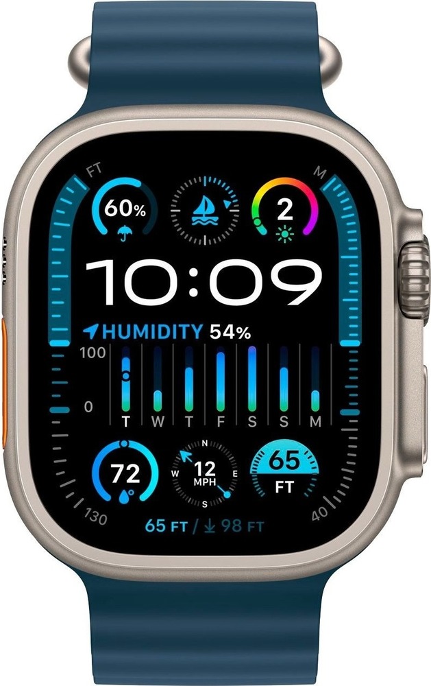 Смарт часы Apple Watch Ultra 49 мм, Синий, Ocean Band №2