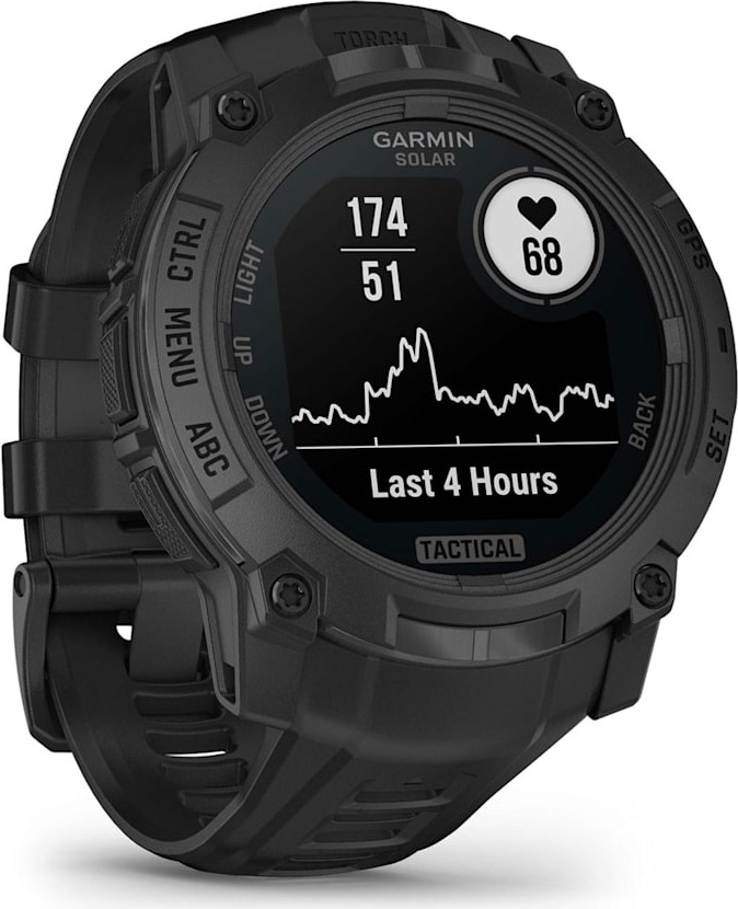 Смарт-часы Garmin Instinct 3 Solar Tactical Edition, 50 мм, Черный детальное изображение - 4