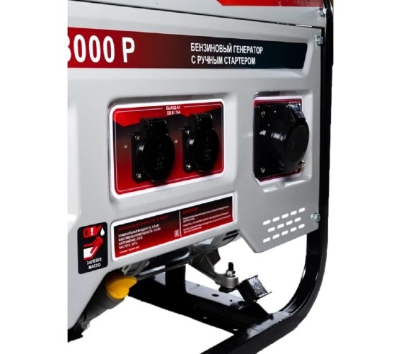 Генератор бензиновый Ресанта БГ 8000 Р 64/1/47, 6.5 кВт, Серый детальное изображение - 4