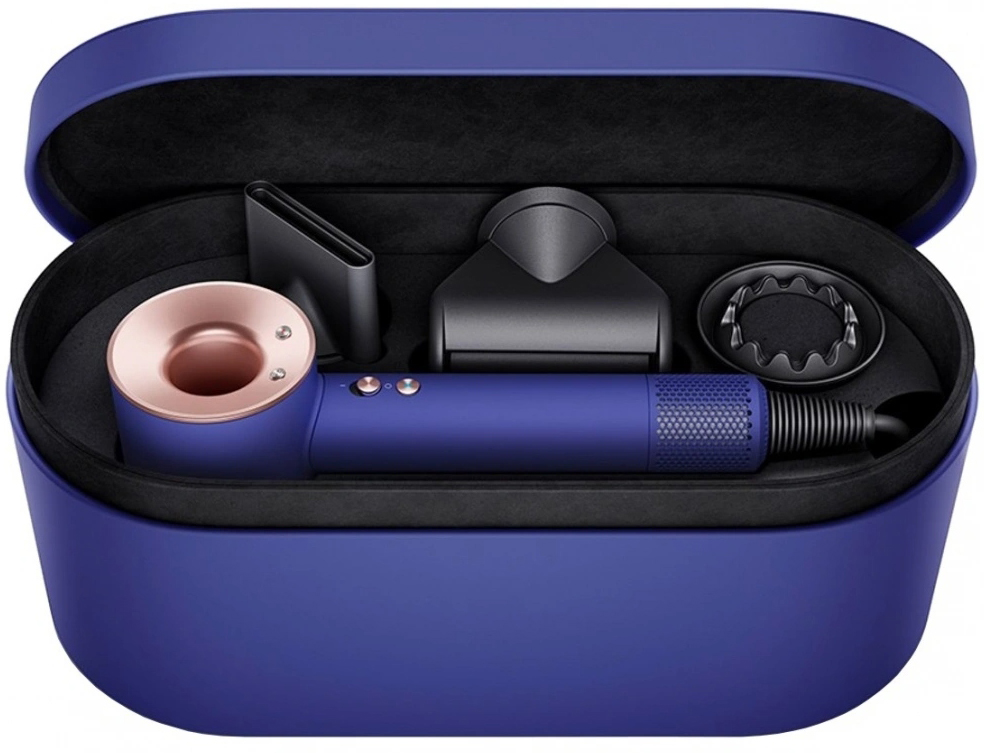 Фен Dyson Supersonic HD07 с кейсом, Синий барвинок/Розовый детальное изображение - 3