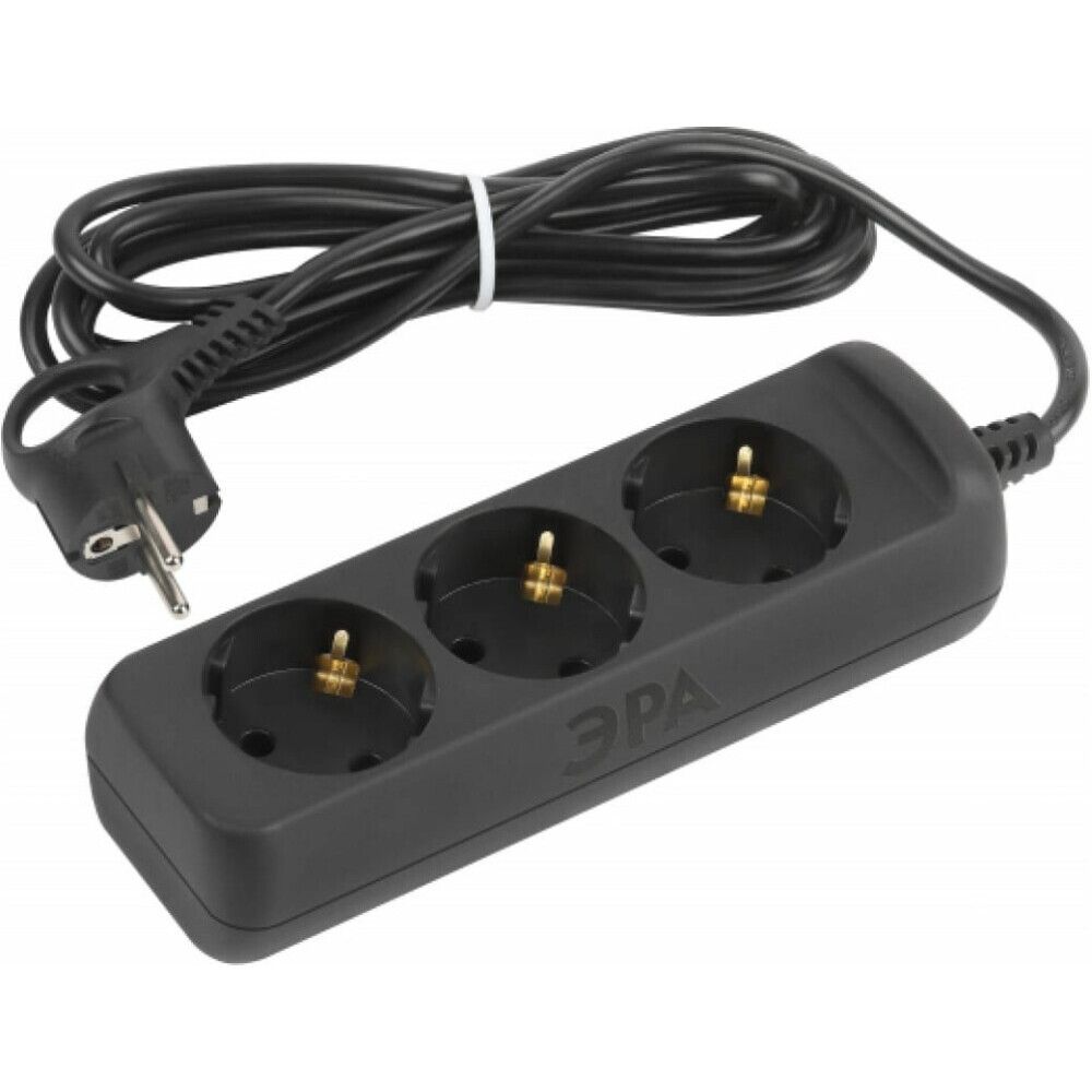 Сетевой удлинитель ЭРА UX-3e-5m-B, 5 м, Черный детальное изображение - 1