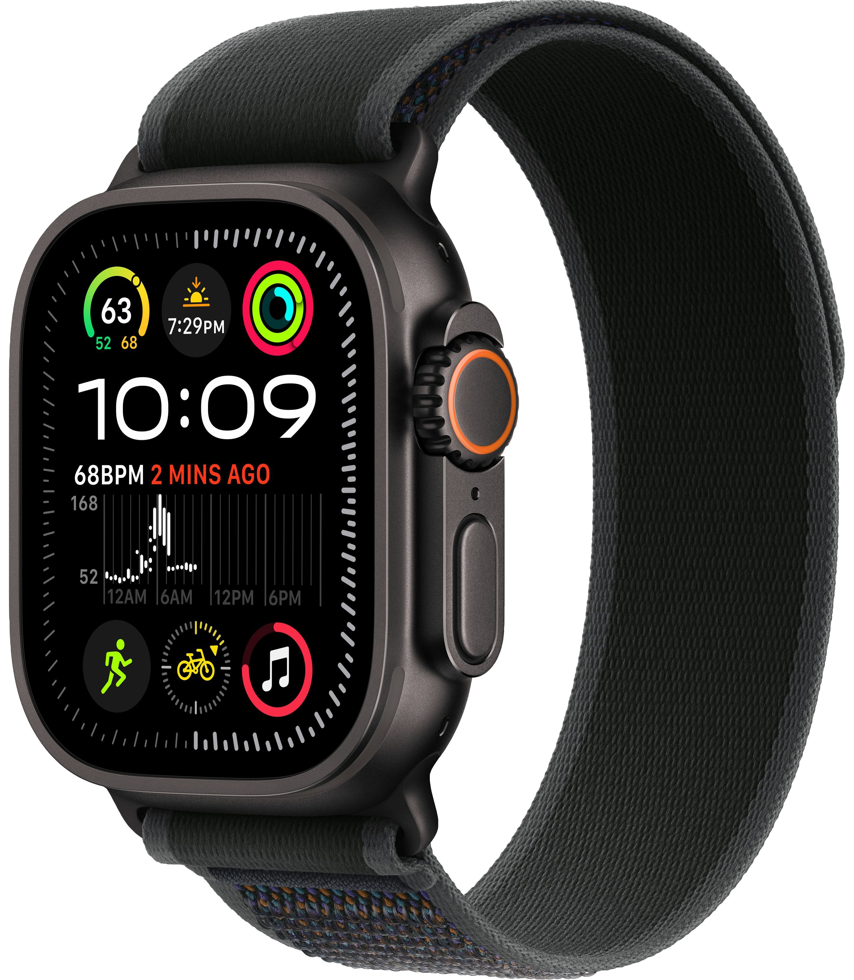 Умные часы Apple Watch Ultra 2 2024, 49 мм, Natural Titanium Case with Black Trail Loop детальное изображение - 1