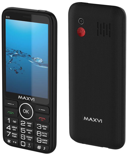 Мобильный телефон MAXVI B35, 32 Мб, Синий, Dual micro-SIM детальное изображение - 2