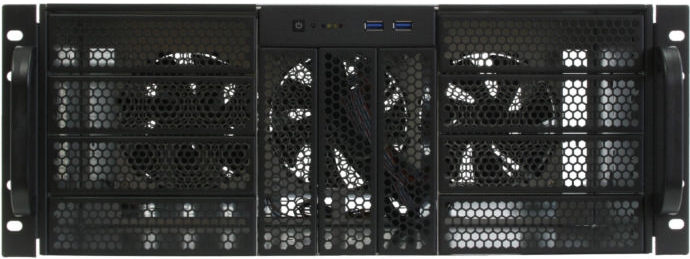 Серверный корпус Procase RE411-D11H0-FC-55, без БП, Черный детальное изображение - 2