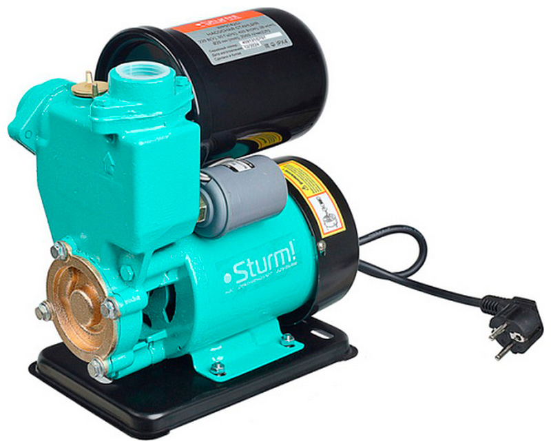Насосная станция Sturm! WP9742CI, 33 л/мин, 25 мм, напор 28 м, d=25 мм, 420 Вт, Зеленый детальное изображение - 1