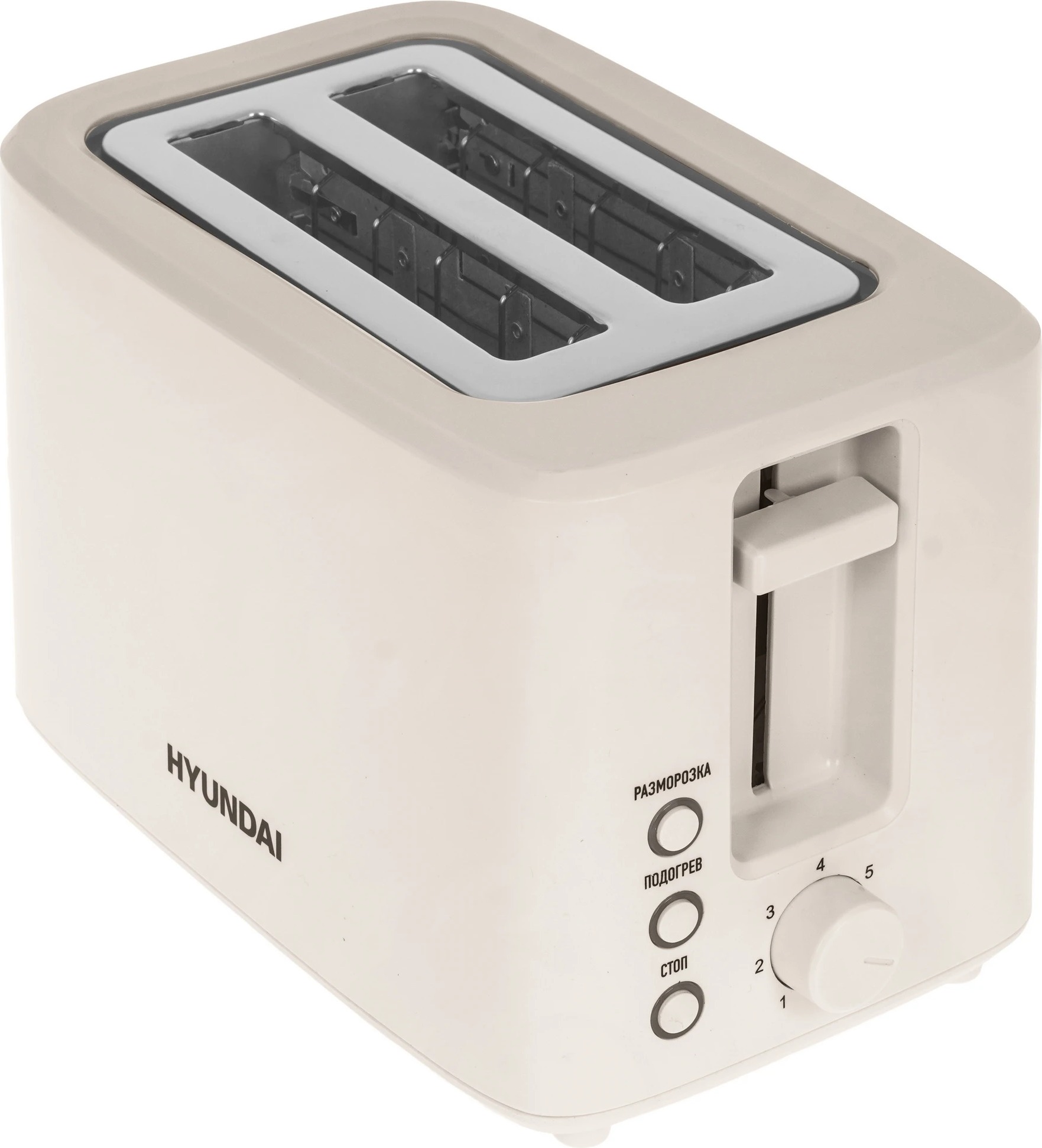 Тостер Hyundai HYT-3306, Светло-коричневый детальное изображение - 2
