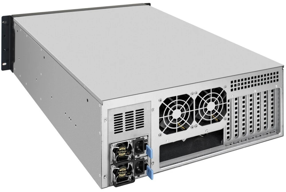 Серверный корпус ExeGate Pro 4U650-010/4U4139L/Redundant 2x550W, 550 Вт, Черный детальное изображение - 2