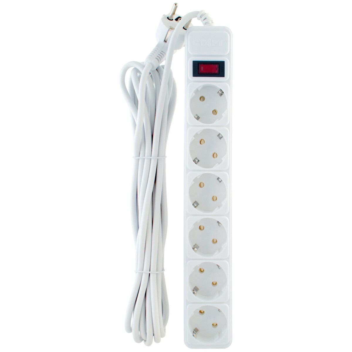 Сетевой фильтр ЭРА SFU-5es-2m-B, 2 м, Черный детальное изображение - 1