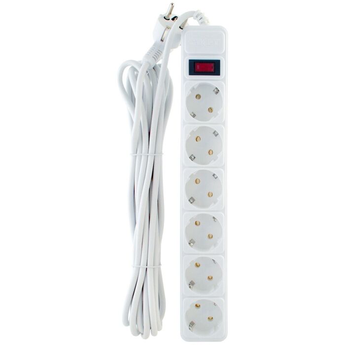 Сетевой фильтр ЭРА SFU-5es-2m-B, 2 м, Черный №1