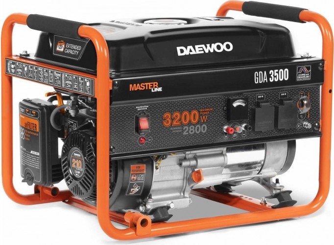 Генератор бензиновый DAEWOO GDA 3500, 2.8 кВт, Оранжевый детальное изображение - 1