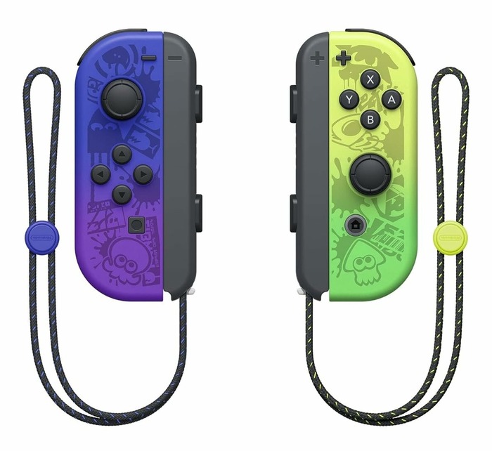 Игровая приставка Nintendo Switch OLED 64 ГБ, без игр, Splatoon 3 Edition, Фиолетовый №4