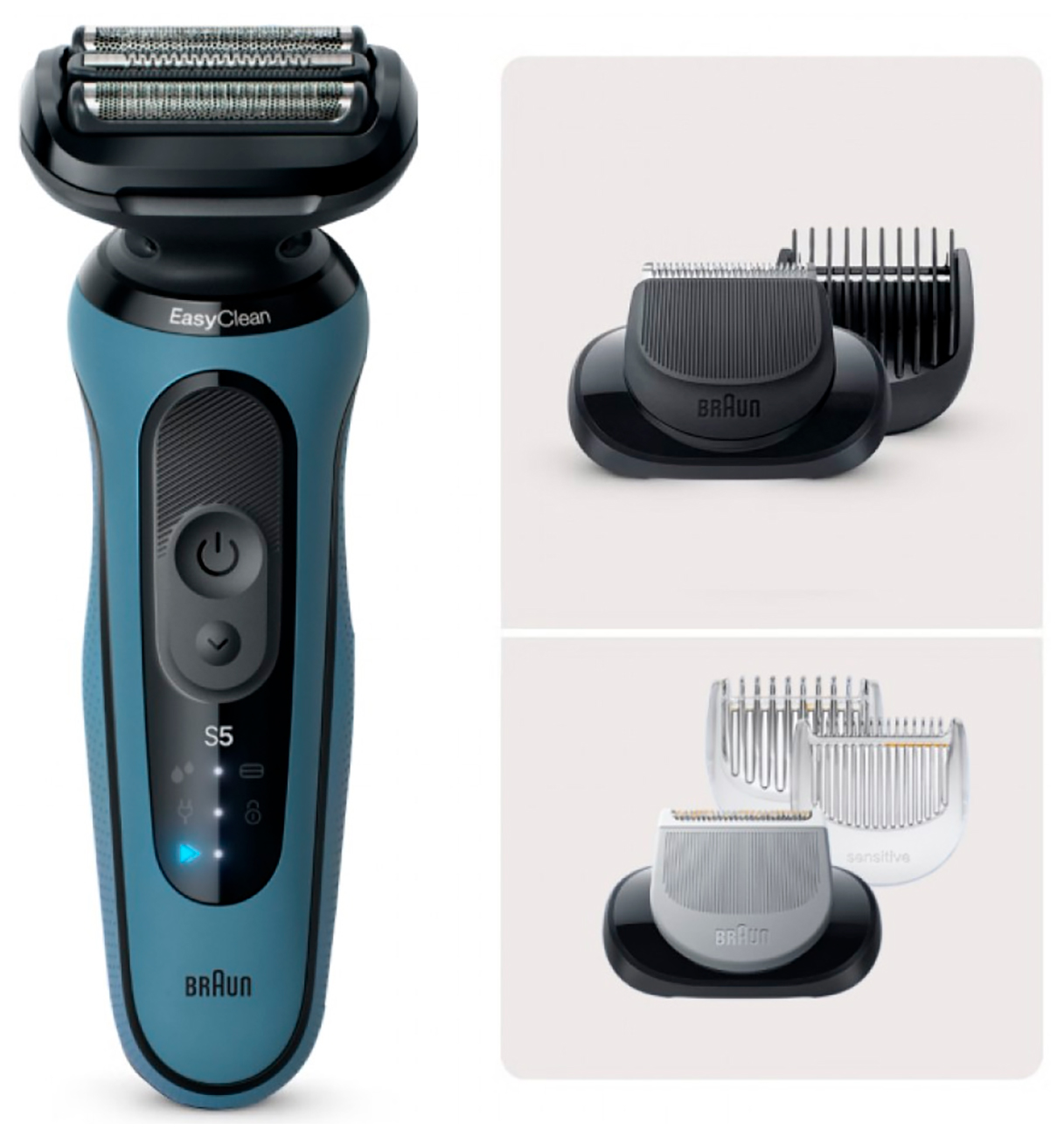 Электробритва Braun S5 52-A1650s, Синий детальное изображение - 1