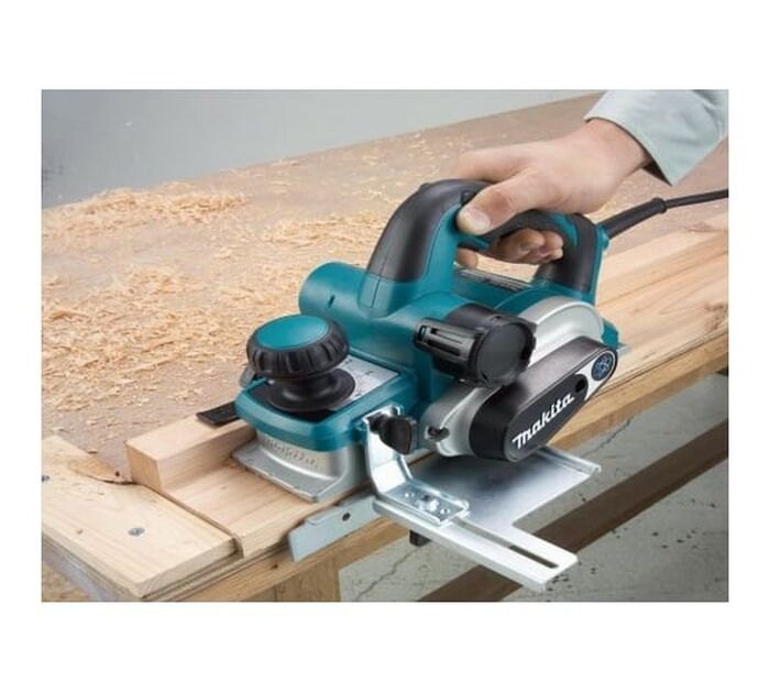 Электрический рубанок Makita KP 0810 CK, 1050 Вт,  Зеленый №7