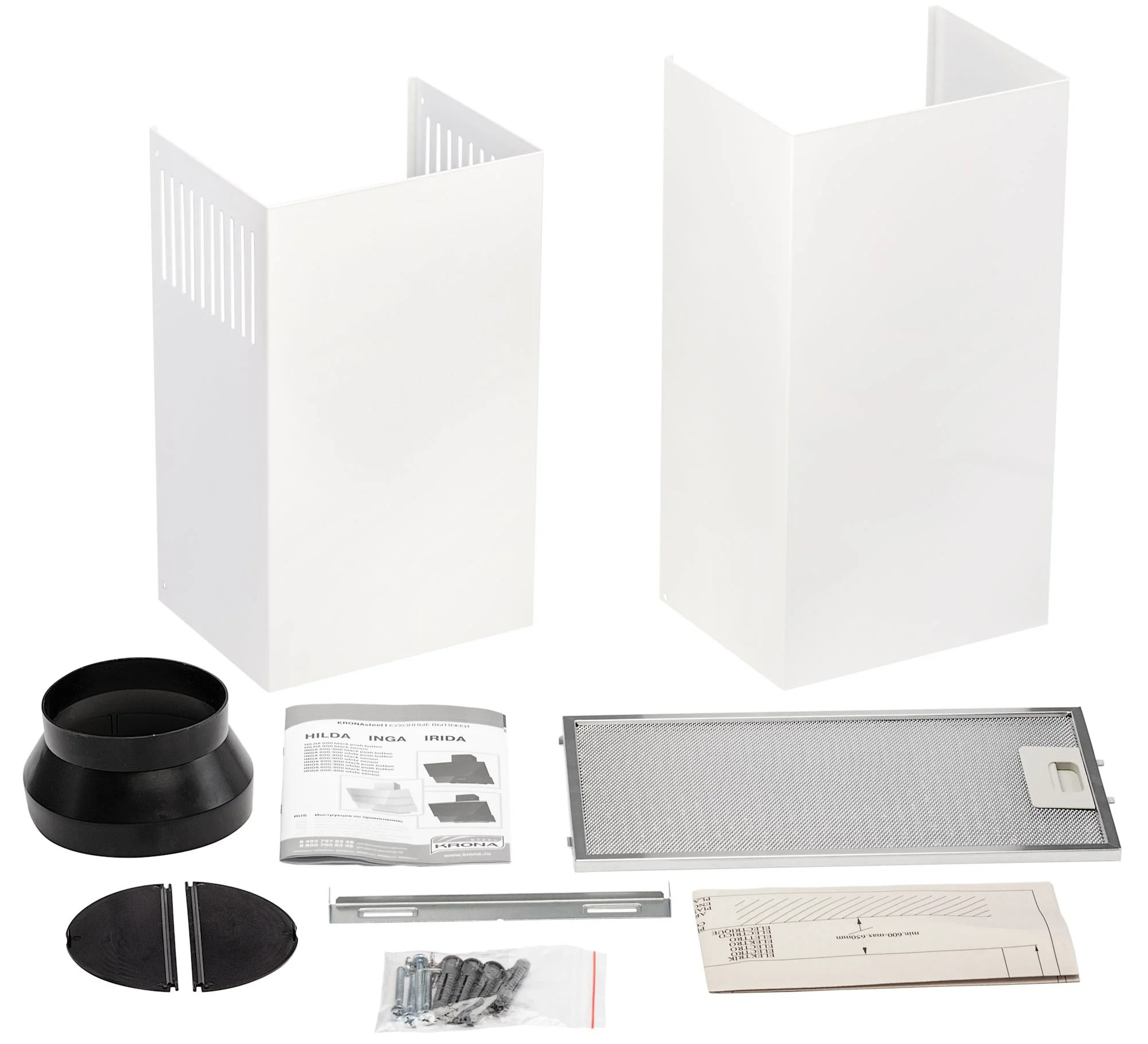 Вытяжка Krona INGA 600 white sensor, Белый детальное изображение - 5